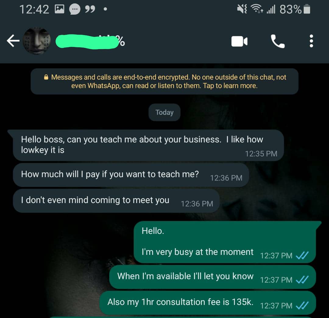 135k per hour mentorship proof