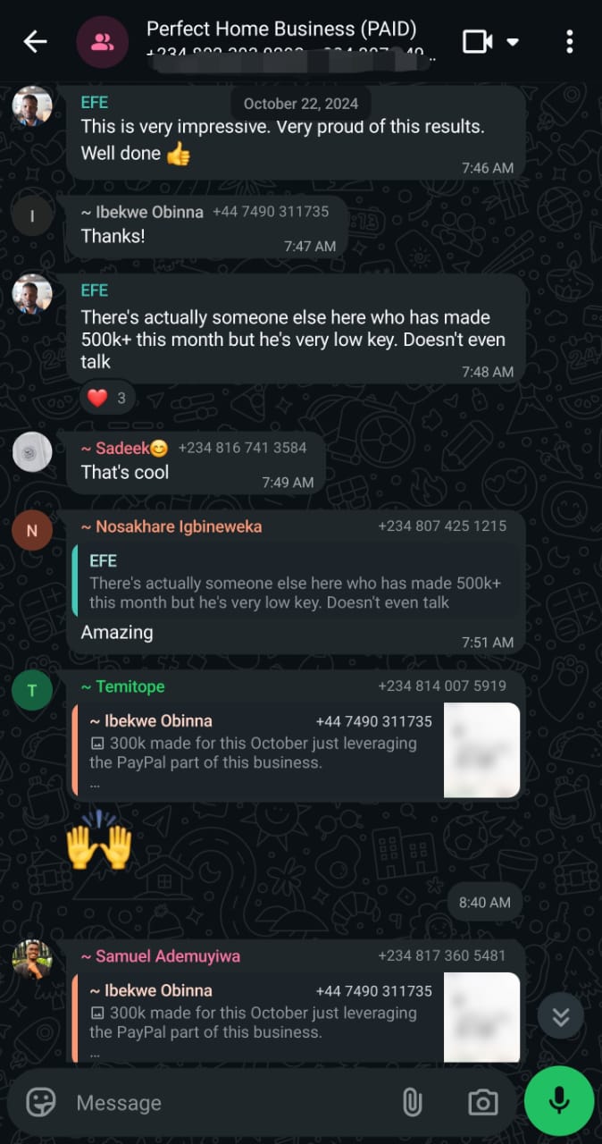 Previous Testimonials